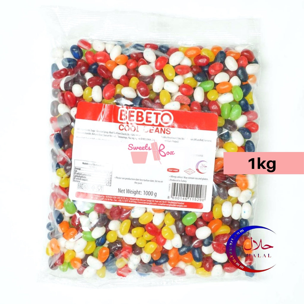 Bebeto Assorted Halal Gummy Candy 1kg - Tasty Halal Candy Gummy Gula-Gula Masam Manis Snack Family Pack