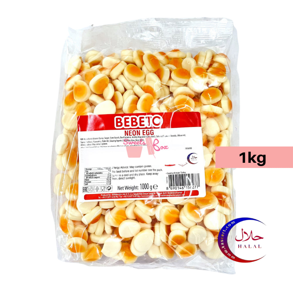 Bebeto Assorted Halal Gummy Candy 1kg - Tasty Halal Candy Gummy Gula-Gula Masam Manis Snack Family Pack