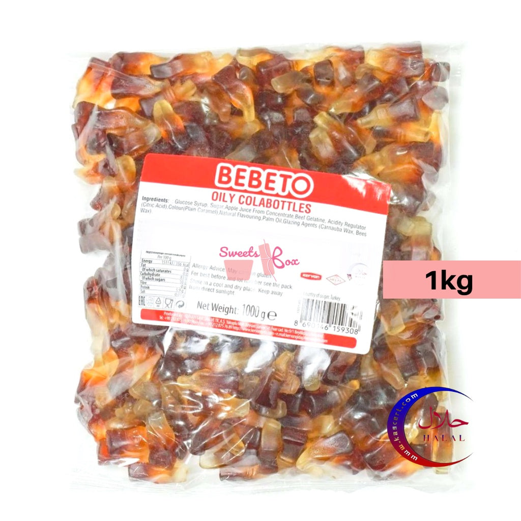 Bebeto Assorted Halal Gummy Candy 1kg - Tasty Halal Candy Gummy Gula-Gula Masam Manis Snack Family Pack