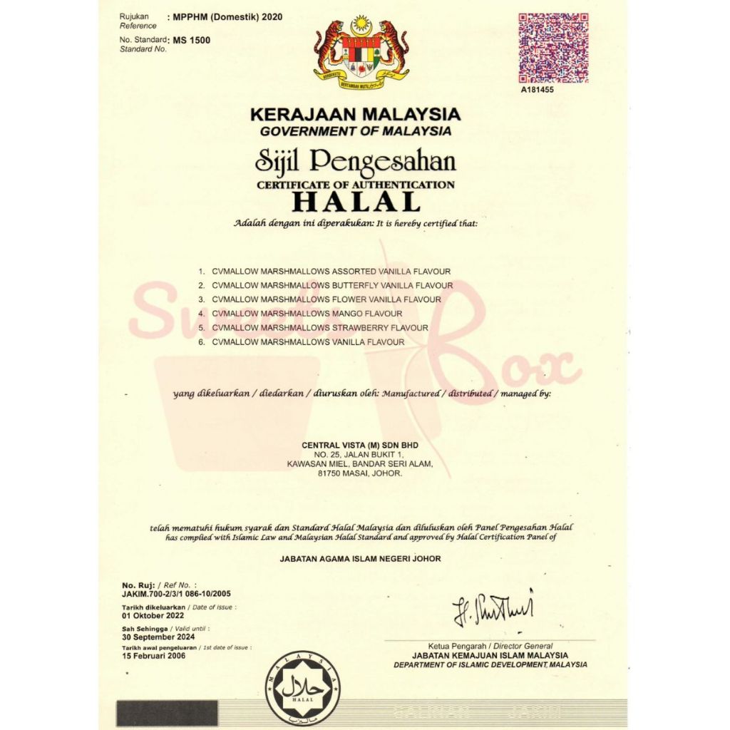 CVMallow Marshmallow 1kg - Halal Marshmallow