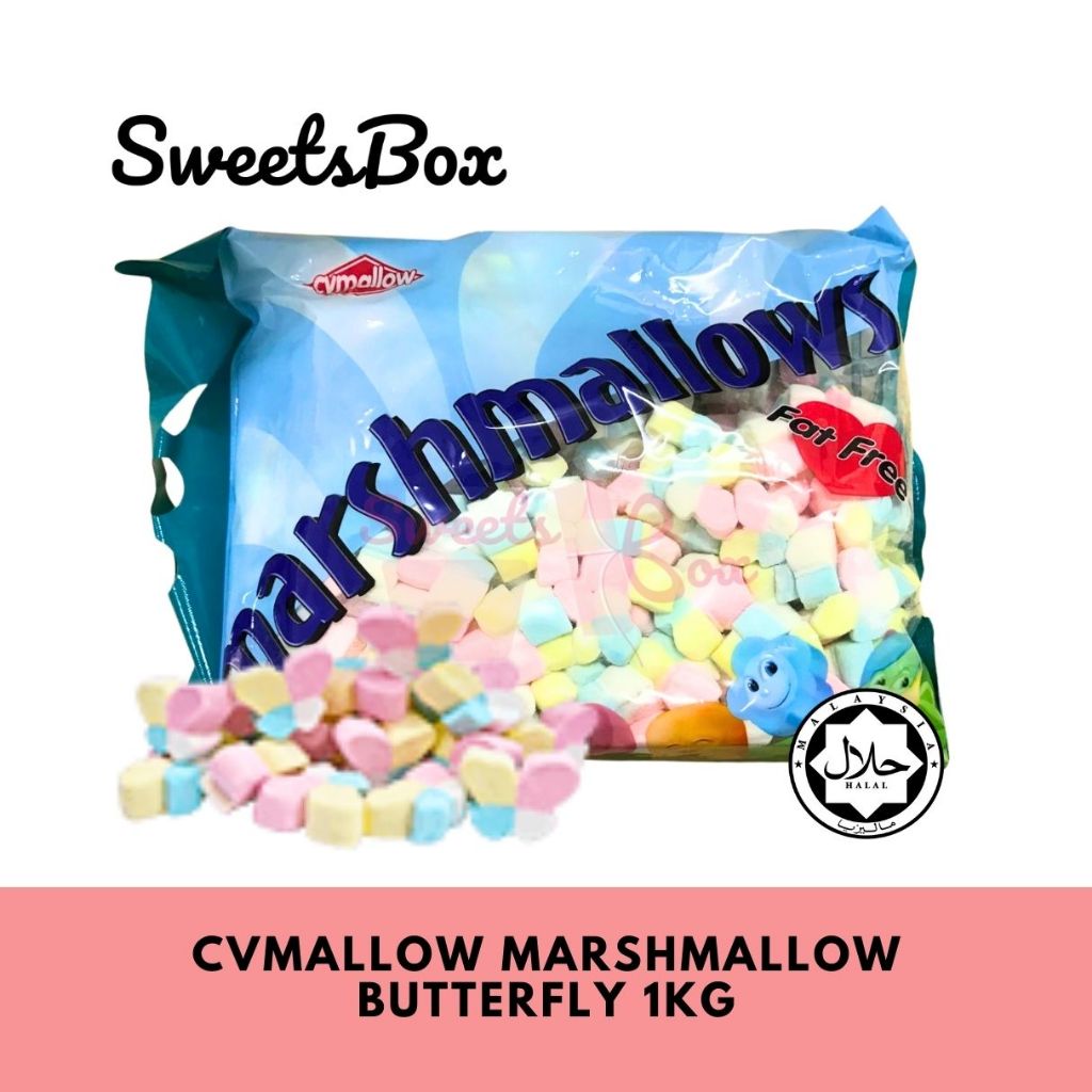 CVMallow Marshmallow 1kg - Halal Marshmallow