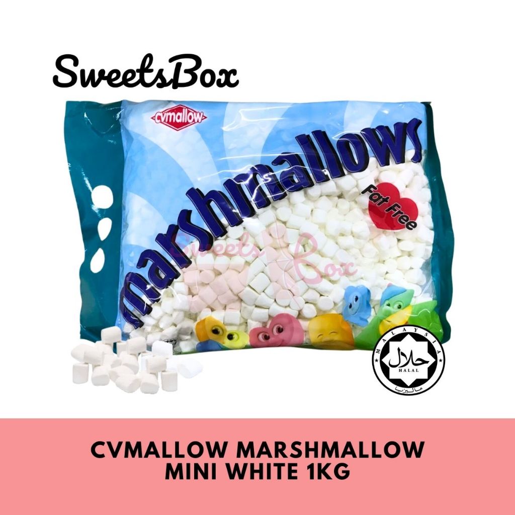CVMallow Marshmallow 1kg - Halal Marshmallow