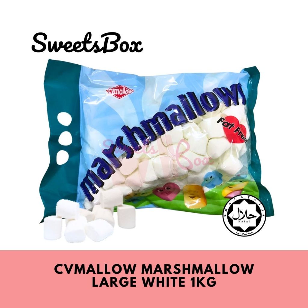 CVMallow Marshmallow 1kg - Halal Marshmallow
