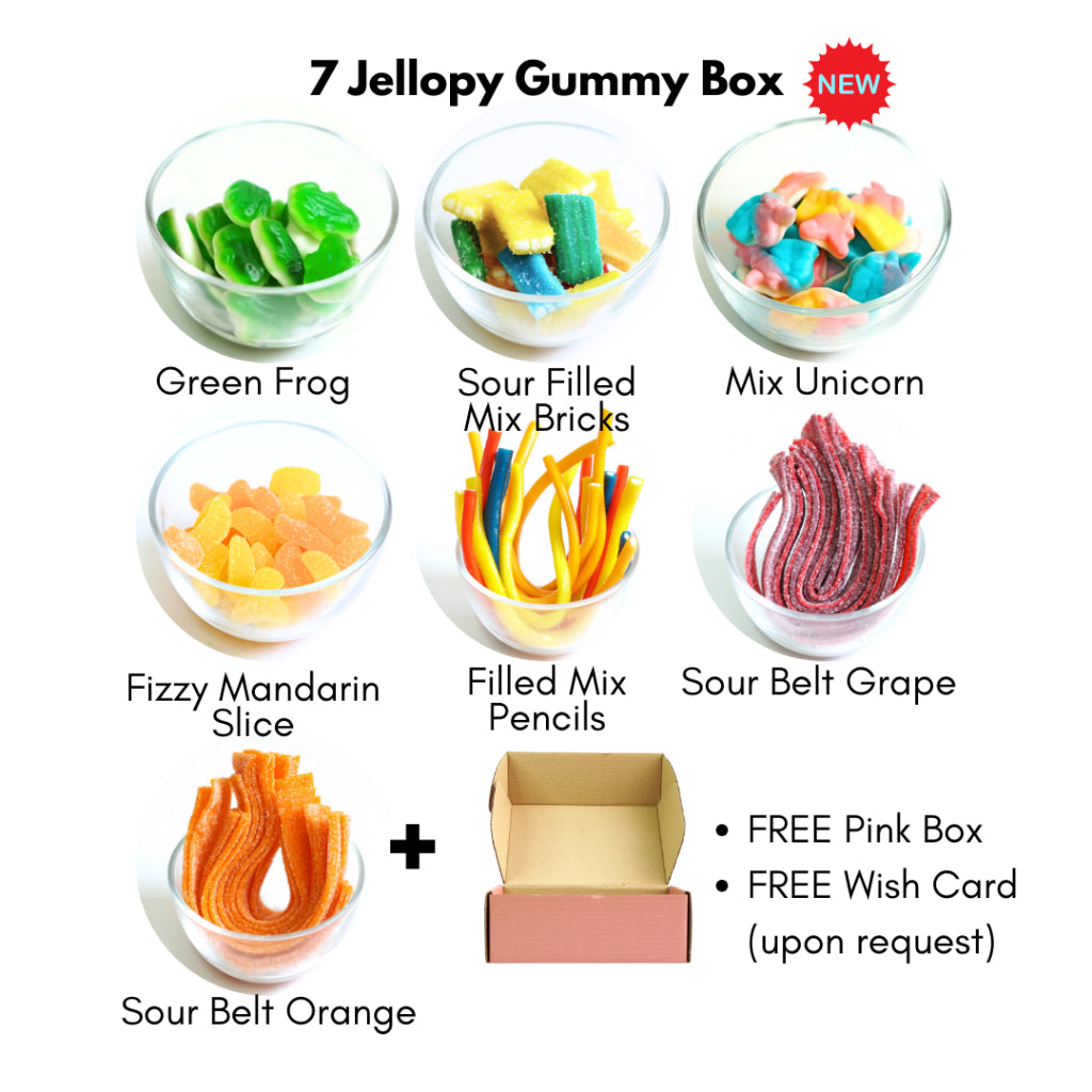 SweetsBox Sour Box / Sweet Collection - 600g-900g - Halal Candy Gummy