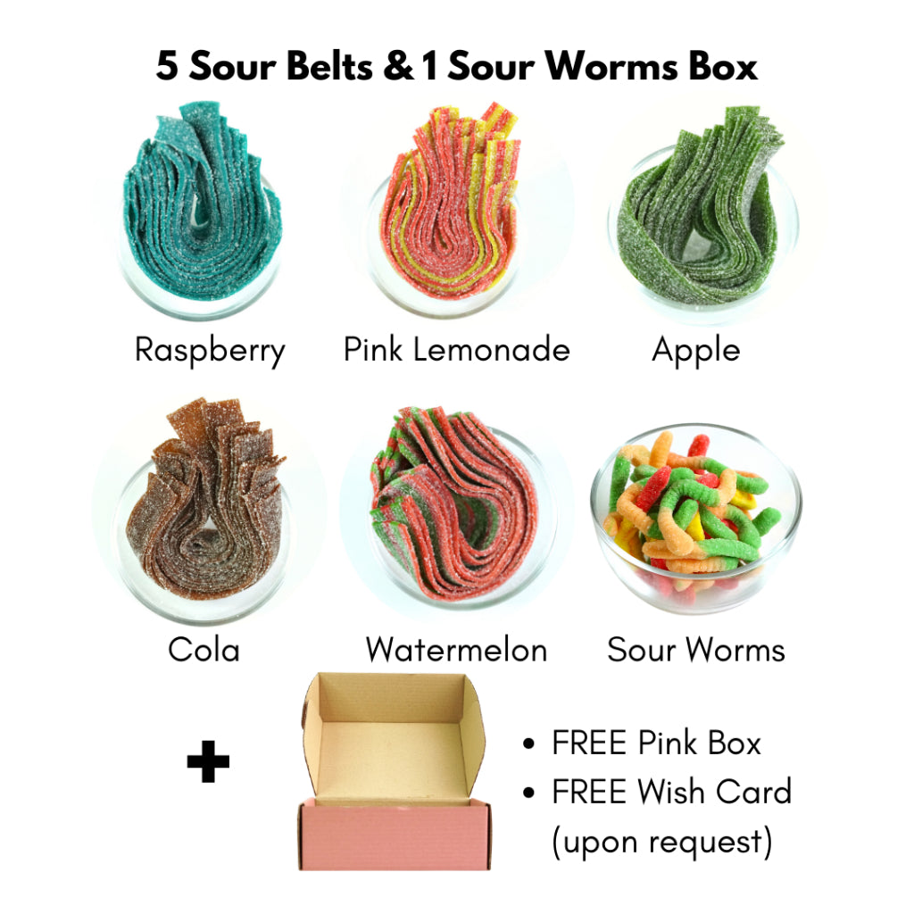 SweetsBox Sour Box / Sweet Collection - 600g-900g - Halal Candy Gummy