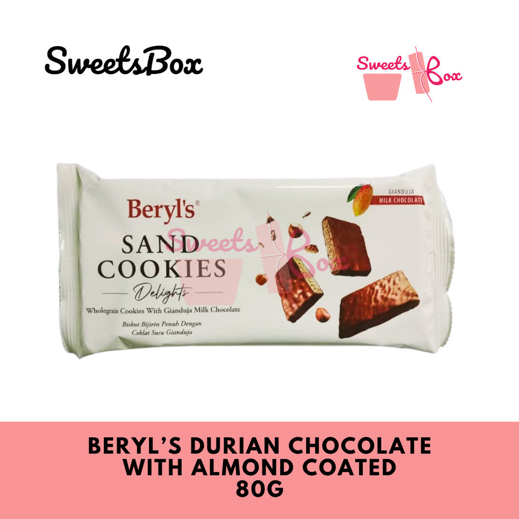 Beryl's Sand Cookies Wholegrain Cookies With Gianduja Milk Chocolate 90g