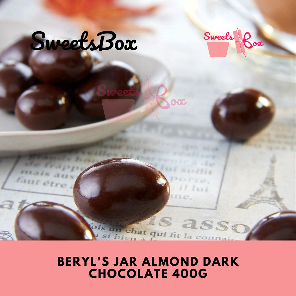 Beryl's Jar Almond Dark Chocolate 400G