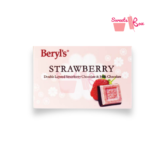 Beryl's Strawberry Double Filling Layered Chocolate Box 60g