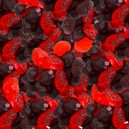 Bebeto Oily Raspberry Gummies – Juicy, Glossy & Halal-Certified Treats
