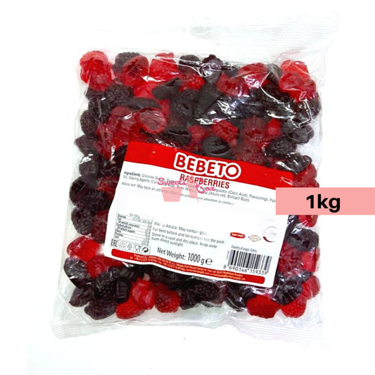 Bebeto Oily Raspberry Gummies – Juicy, Glossy & Halal-Certified Treats