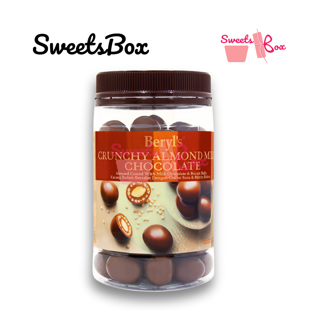 Beryl's Crunchy  Almond Coated With Milk Chocolate & Crunchy Biscuit Ball (340g)