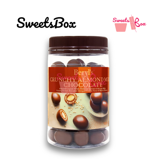 Beryl's Crunchy  Almond Coated With Milk Chocolate & Crunchy Biscuit Ball (340g)