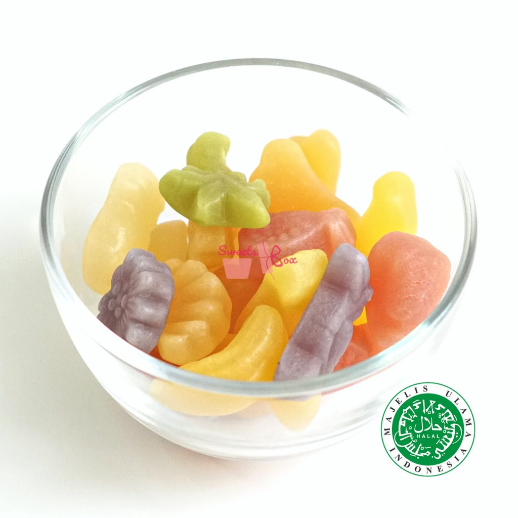 Sweetsbox | Haribo Assorted Halal Gummy Candy - 500g Repacked - Tidbits - Snack - Gula-Gula - Snek Makanan Ringan