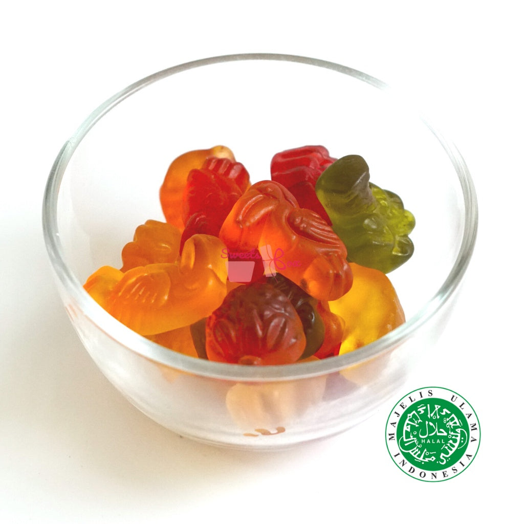 Sweetsbox | Haribo Assorted Halal Gummy Candy - 500g Repacked - Tidbits - Snack - Gula-Gula - Snek Makanan Ringan