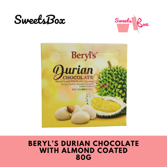 Beryl's Durian Chocolate Wtih Almond Coated 80g