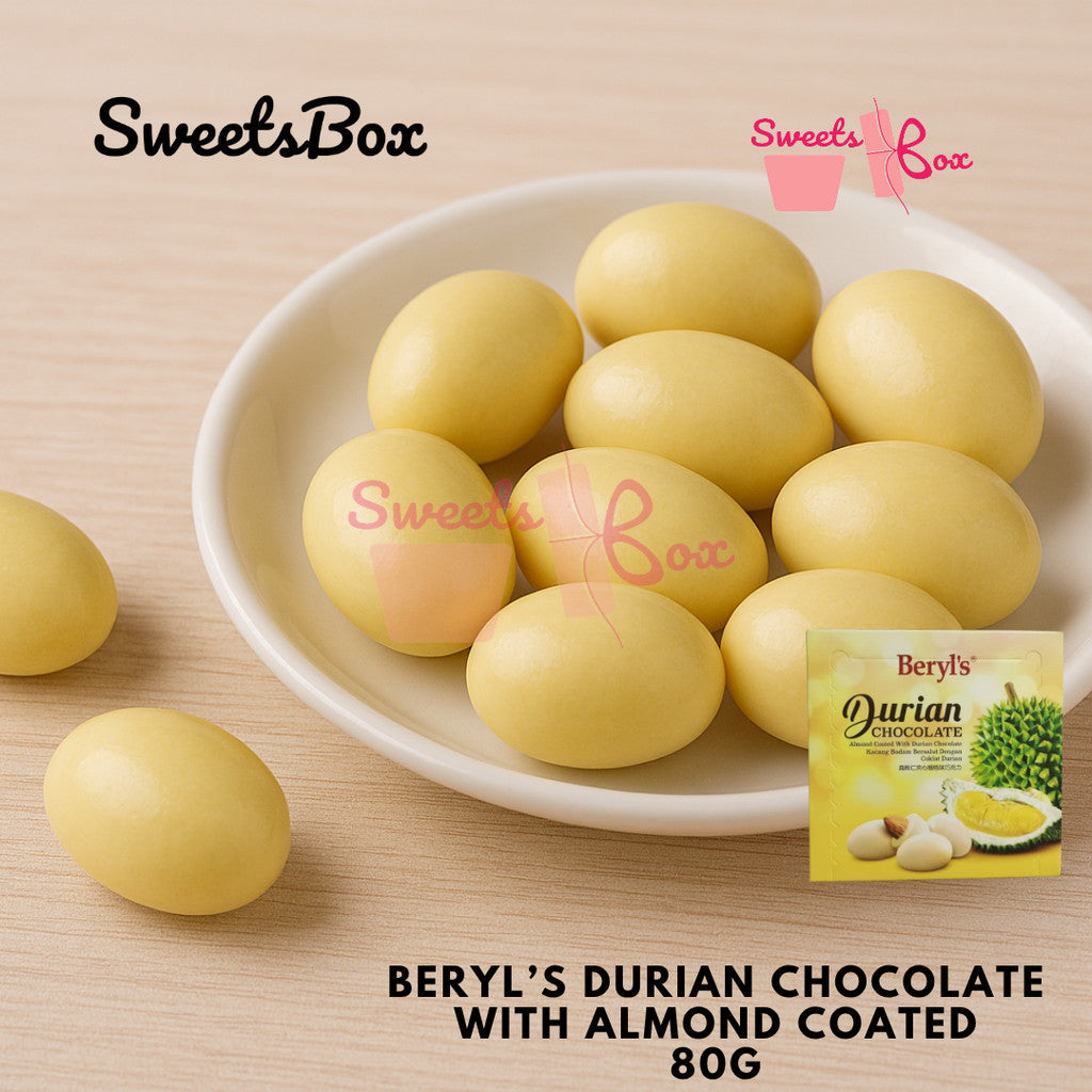 Beryl's Durian Chocolate Wtih Almond Coated 80g