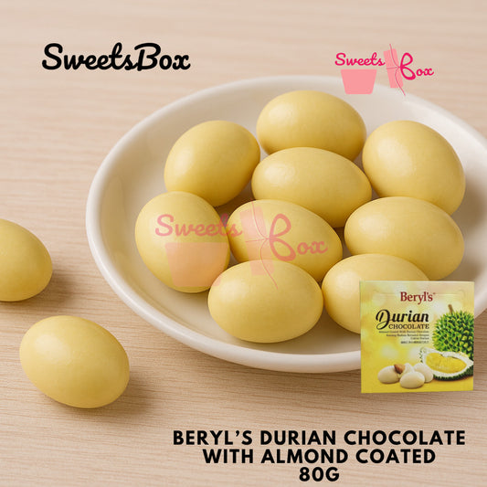 Beryl's Durian Chocolate Wtih Almond Coated 80g