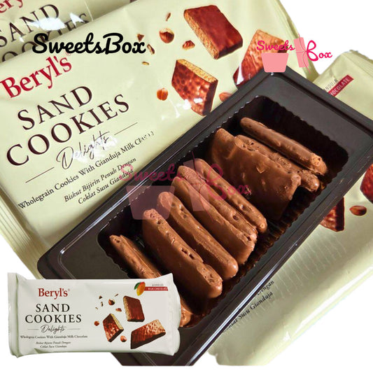 Beryl's Sand Cookies Wholegrain Cookies With Gianduja Milk Chocolate 90g