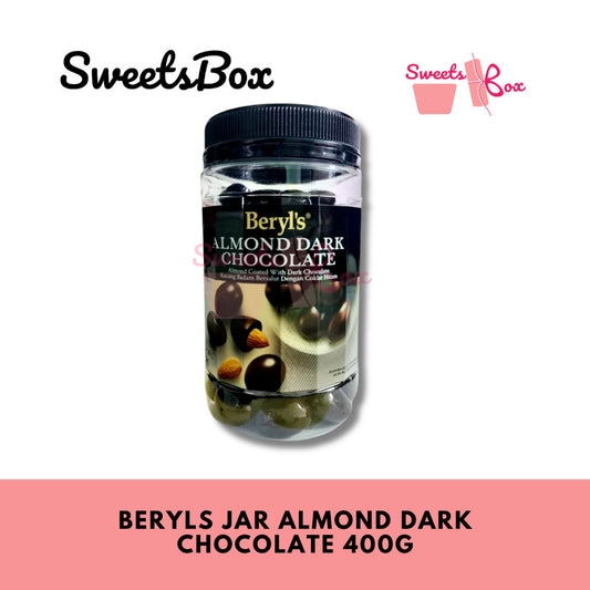 Beryl's Jar Almond Dark Chocolate 400G
