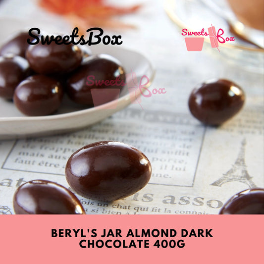 Beryl's Jar Almond Dark Chocolate 400G