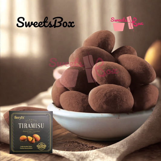 Beryl's Tiramisu Almond Dark Chocolate 65G