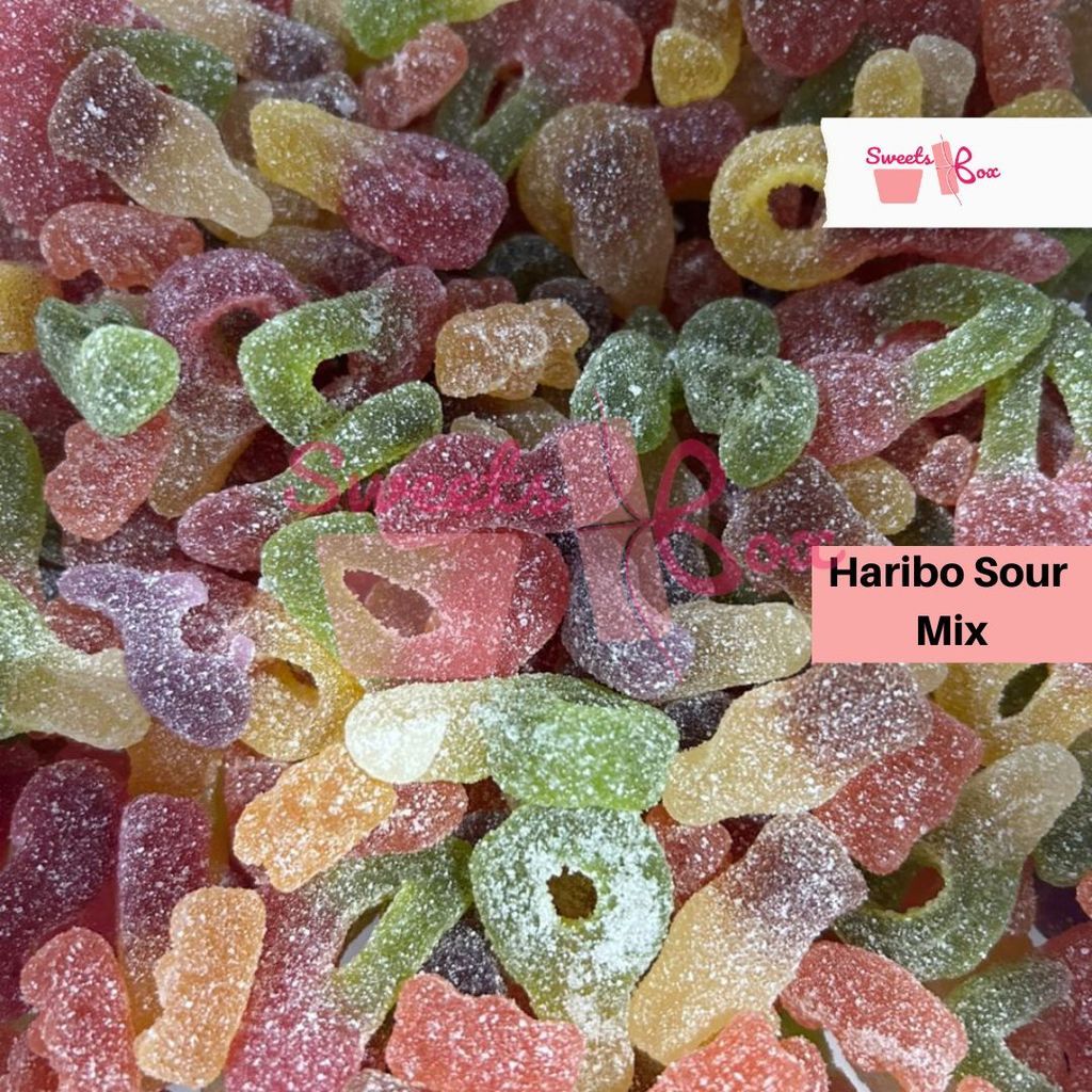 Haribo Sour Mix Halal Gummy Candy -