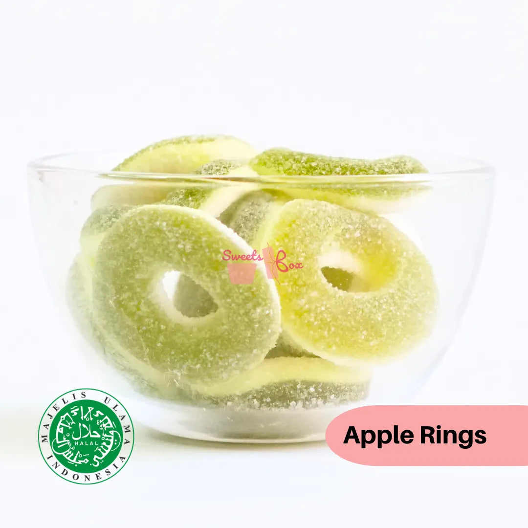 Haribo Apple Rings Green Apple Gummy