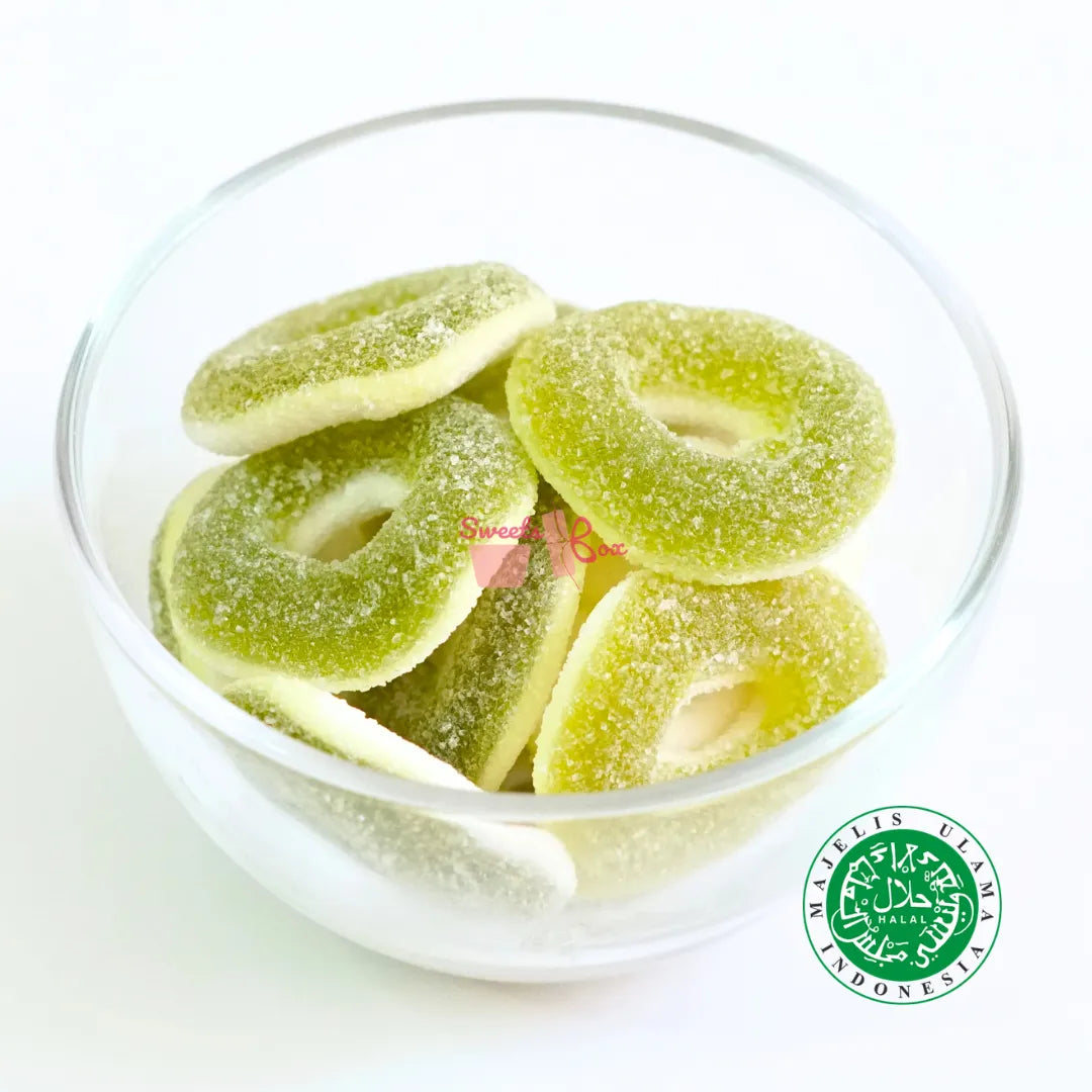 Haribo Apple Rings Green Apple Gummy