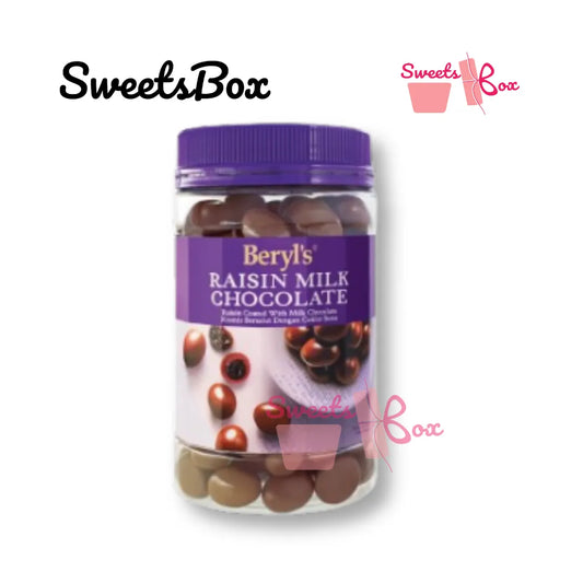 Beryls Raisin Coated With Milk Choc 400g - Jar