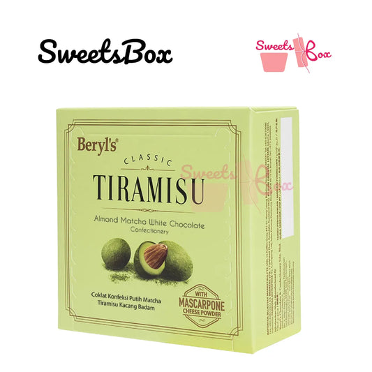 Beryl's Tiramisu Classic Almond Matcha White Chocolate 50g