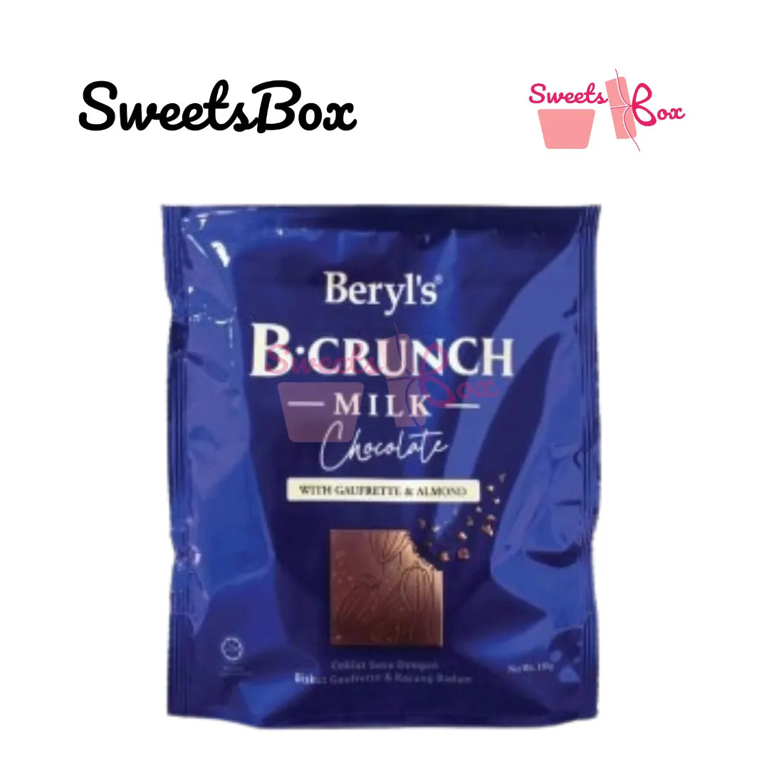 Beryl's B Crunch Milk Chocolate With Gaufrette & Almond (150g)