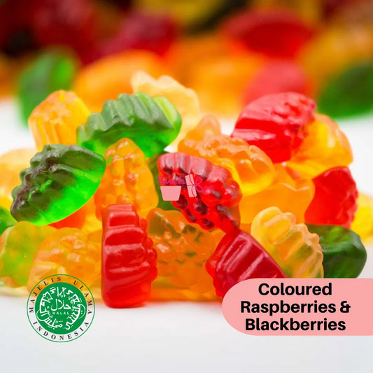 Coloured Raspberries & Blackberries