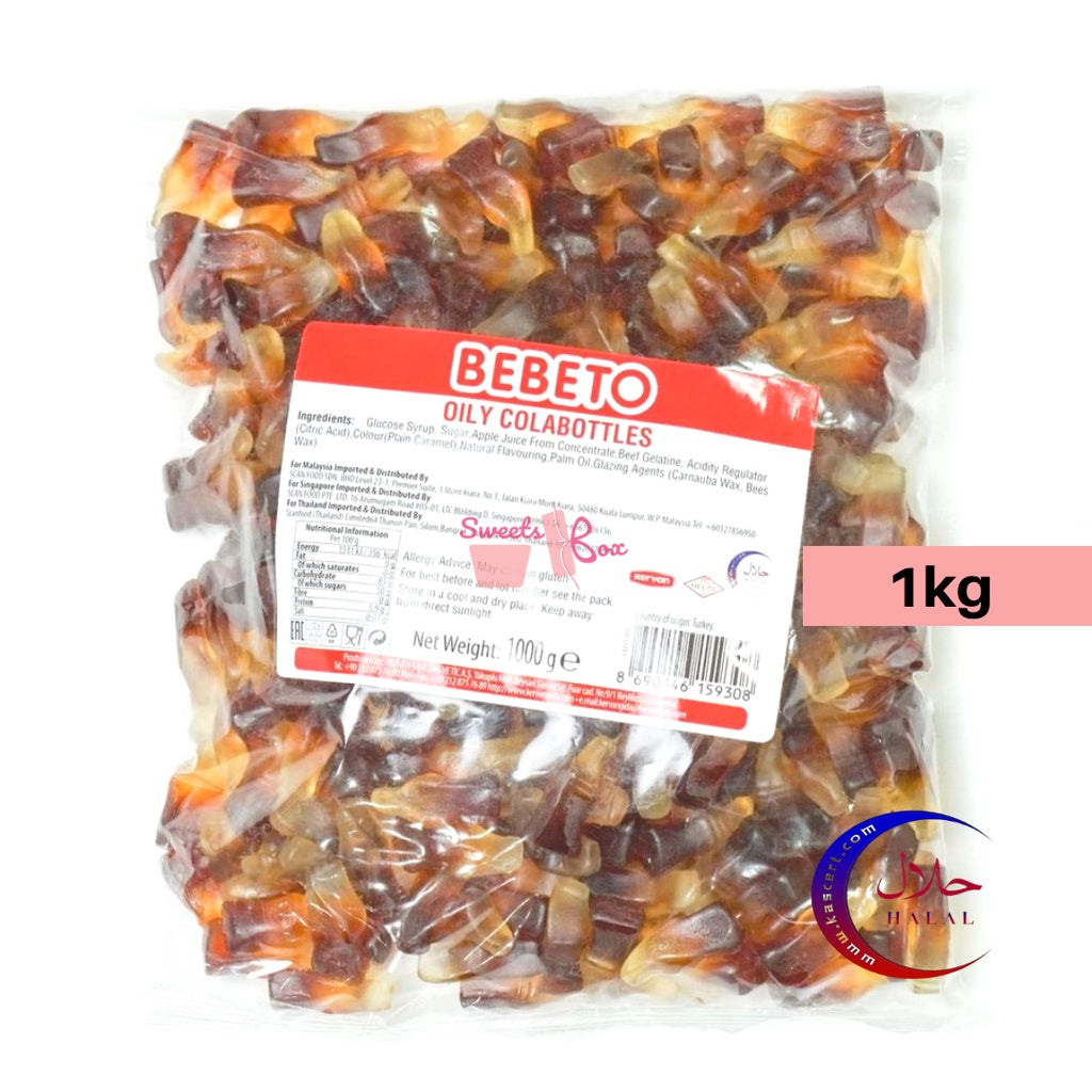 Bebeto Oily Cola Bottle Gummies – Fizzy, Chewy & Halal-Certified Fun