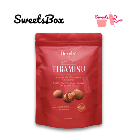 Beryl's Classic Tiramisu Almond Milk Chocolate Confectionery (300g) - Zip bag