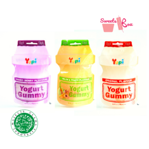 Yupi Yogurt Gummy Original / Mixed Berry / Melon & Peach 35g – Halal Certified