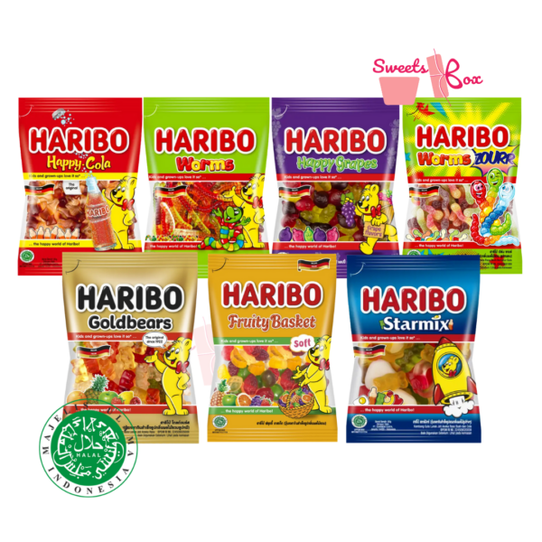 Haribo Halal Gummy Candy 80g-200g - Original Packaging