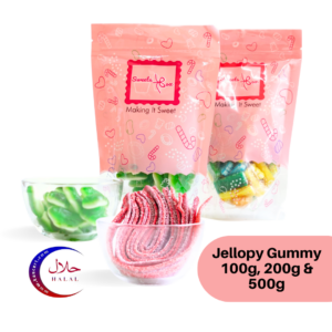 Jellopy Gummy 100g / 200g / 500g – Halal Certified & Best Selling